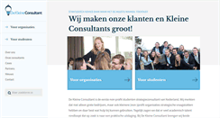 Desktop Screenshot of dekleineconsultant.nl