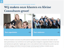 Tablet Screenshot of dekleineconsultant.nl